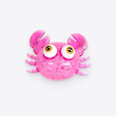Pink Squishy Crab Toy